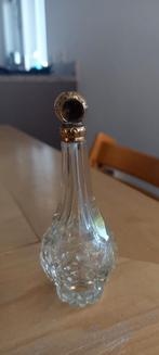 PRACHTIG GAAF KRISTALLEN ODEUR FLESJE MET GOUDEN GOED WERKEN, Ophalen of Verzenden, Goud
