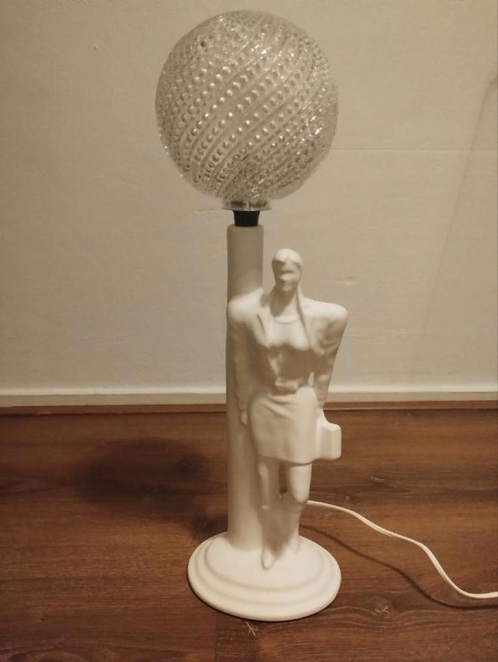 Vintage art deco stijl tafellamp, Huis en Inrichting, Lampen | Tafellampen, 50 tot 75 cm, Ophalen of Verzenden