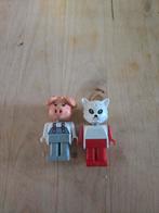 Duplo Figuren: Varken & Kat, Ophalen of Verzenden, Gebruikt, Losse stenen, Duplo