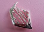 jwg Vintage 80s Memphis st abstract design broche zilver klr, Sieraden, Tassen en Uiterlijk, Verzenden, Overige materialen, Broche
