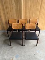 Set/5 Vintage Top Form Stoelen, 1960, Skai Webbing, Huis en Inrichting, Stoelen, Ophalen, Zo goed als nieuw