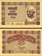 INDIA 10 RUPEES 1951 GANDHI UNC, Postzegels en Munten, Bankbiljetten | Azië, Verzenden