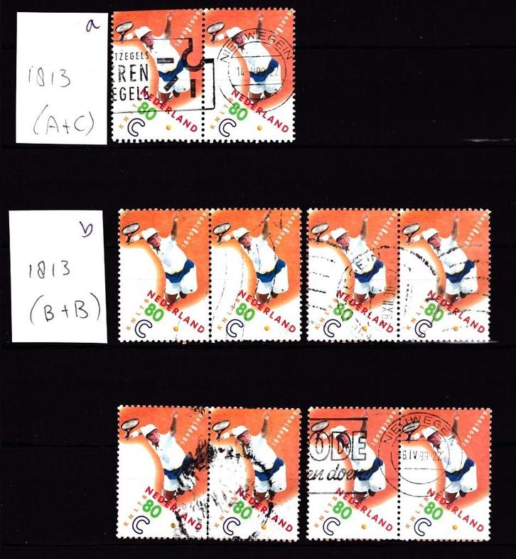 9402) Nederland 1813 KNLTB 1999 (tennis, krajicek), Postzegels en Munten, Postzegels | Nederland, Ophalen of Verzenden