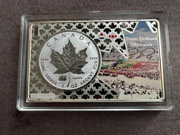 Canada - 5 Dollars 2017 zilver - Team Holland Olympics. beschikbaar voor biedingen