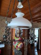 Prachtige petroleum hanglamp (electrisch), Antiek en Kunst, Antiek | Lampen, Ophalen