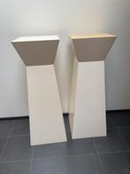 2 witten zuilen 100 /120 cm hoog, Ophalen, Zo goed als nieuw