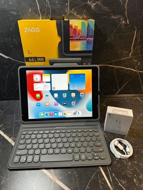 Nieuwe Apple iPad 9 met Simkaart 64GB en Zagg Toetsenbord., Computers en Software, Apple iPads, Nieuw, 10 inch, 64 GB, Ophalen of Verzenden