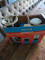 Campingset lamp en brander met campinggas, Caravans en Kamperen, Ophalen, Zo goed als nieuw