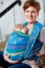 LennyLamb geweven Draagdoek Blauw Maat 6 ( 4,6m), Ophalen of Verzenden, Gebruikt, Draagdoek, Overige merken