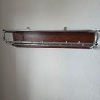Vintage Wandkapstok Hout & Metaal, Ophalen, Hout, Wandkapstok, Minder dan 100 cm