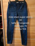 Miss etam super skinny medium waist blauw maat 42, Kleding | Dames, Gedragen, W33 - W36 (confectie 42/44), Miss Etam, Blauw