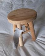 "Nieuw" Teak Houten "Krukje", Ophalen of Verzenden, Nieuw, Hout