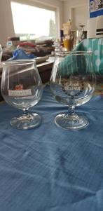 glazen bierglazen Belle-Vue Kriek 2 verschillende, Verzamelen, Biermerken, Ophalen of Verzenden, Zo goed als nieuw, Glas of Glazen