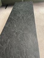 Leistenen Salontafel met Metalen Poten, Huis en Inrichting, Tafels | Salontafels, Ophalen, Gebruikt, 100 tot 150 cm, 50 tot 100 cm