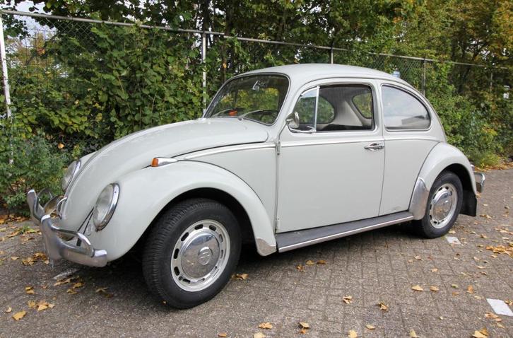 Volkswagen Kever 1300 IZGST 1966, Auto's, Oldtimers, Bedrijf, Volkswagen, Benzine, Sedan, Handgeschakeld, Beige, Zwart, Kunstmatig leder