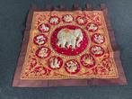 2 nepalese wandkleden +/- 1 x 1 meter, Huis en Inrichting, Woonaccessoires | Schilderijen, Tekeningen en Foto's, Overige typen