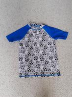 uv shirt voetbalmotief blauw/wit, UV-zwemkleding, Jongen of Meisje, Gebruikt, Ophalen