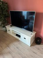 TV meubel van massief hout wit, Huis en Inrichting, Kasten | Televisiemeubels, Ophalen, 100 tot 150 cm, Minder dan 100 cm, 25 tot 50 cm