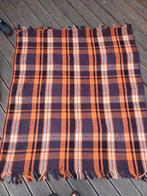 Wollen deken, vintage, geruit, retro, Ophalen of Verzenden