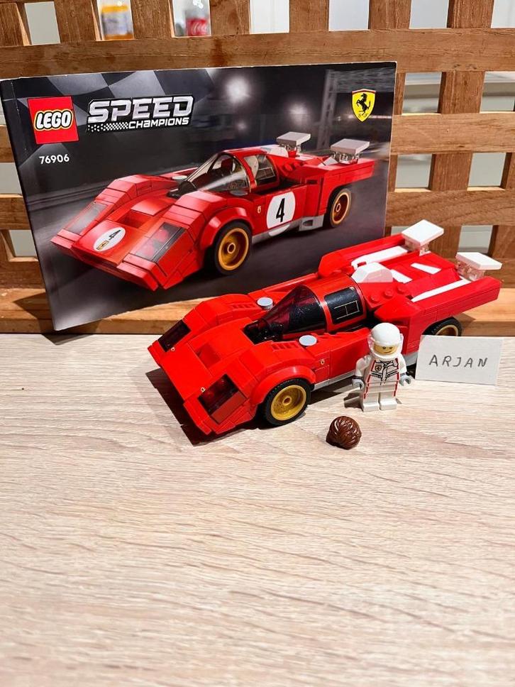 Lego Speed champions 76906 1970 Ferrari 512 M, Kinderen en Baby's, Speelgoed | Duplo en Lego, Gebruikt, Lego, Complete set, Ophalen of Verzenden