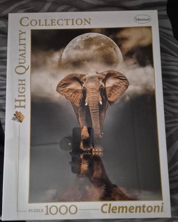 Olifant puzzel 1000 stukjes, Nieuw in folie beschikbaar voor biedingen