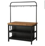 IKEA kitchen island VADHOLMA met rack, Ophalen, Zo goed als nieuw