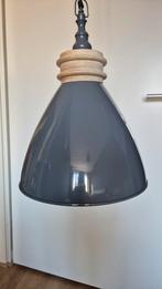 Hanglamp Lavie Newyork, grijs met houten accent, Ophalen, 50 tot 75 cm, Zo goed als nieuw, Metaal