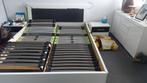 2-persoons bed (160×200) incl elektrische lattenbodems, Ophalen, Wit, Tweepersoons, 200 cm