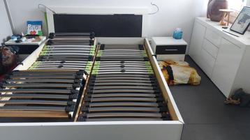 2-persoons bed (160×200) incl elektrische lattenbodems  beschikbaar voor biedingen