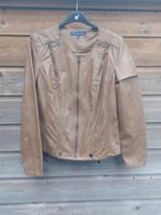 Bruin kunstleer jasje maat 38/M Red button, Kleding | Dames, Ophalen of Verzenden, Zo goed als nieuw, Maat 38/40 (M), Bruin