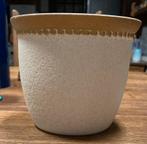 Mooie wit goud aardewerk bloempot, scheurich,  germany, Rond, Binnen, Ophalen of Verzenden, Zo goed als nieuw