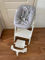 🧡 Witte Stokke Tripp Trapp Newborn en Babyset Kinderstoel🧡, Ophalen, Gebruikt, Meegroeistoel, Stoelverkleiner