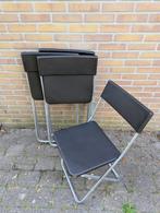 Ikea klapstoelen "Jeff" 4 stuks, Huis en Inrichting, Stoelen, Ophalen, Gebruikt, Vier, Grijs