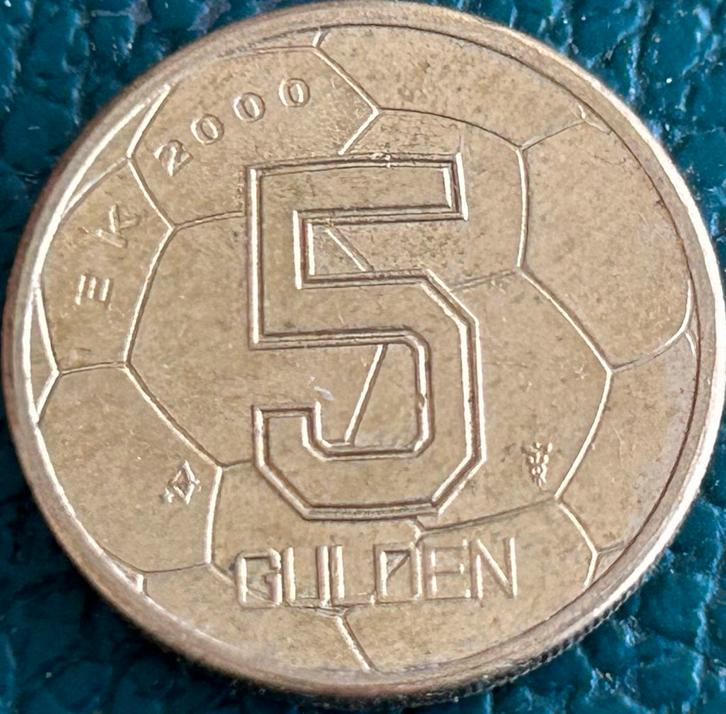 5 Gulden 2000 "EK", Postzegels en Munten, Munten | Nederland, Losse munt, Ophalen of Verzenden