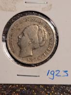 1 gulden wilhelmina, 1923., Postzegels en Munten, Munten | Nederland, Ophalen of Verzenden, Koningin Wilhelmina, 1 gulden