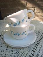 vintage  Arcopal kop en schotels (groot model), Ophalen of Verzenden, Overige stijlen, Kop(pen) en/of Schotel(s), Glas