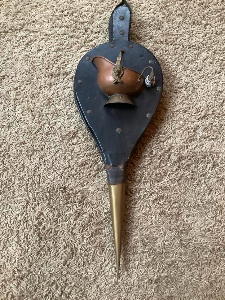 Vintage Blaasbalg met Decoratie, Antiek en Kunst, Antiek | Overige Antiek, Ophalen of Verzenden