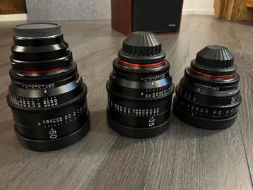 Xeen prime lens kit 20mm,35mm,50mm beschikbaar voor biedingen
