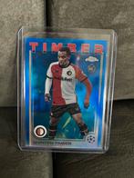 Quinten Timber Topps Chrome Blue Refractor /150 RC, Ophalen of Verzenden, Zo goed als nieuw, Feyenoord, Spelerskaart