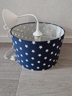 Leuke hanglamp blauw met witte sterren, Ophalen, Stof, Zo goed als nieuw, Minder dan 50 cm