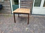 Uitschuifbare eettafel 90x90cm, Ophalen, Gebruikt, 50 tot 100 cm, Vijf personen of meer