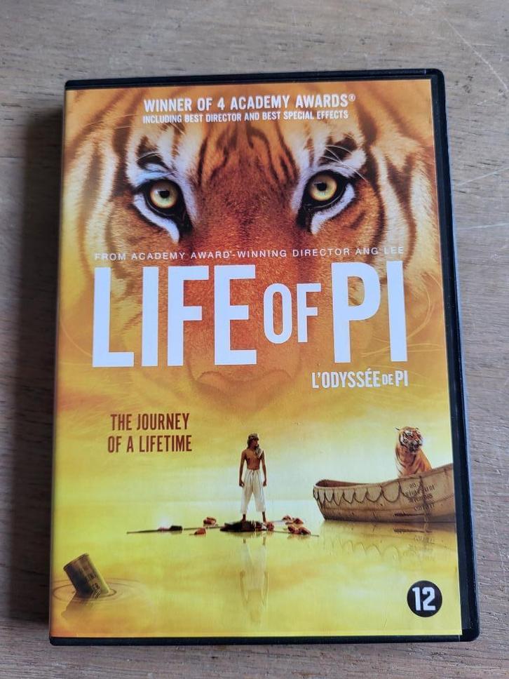 DVD Life of Pi, Cd's en Dvd's, Dvd's | Tv en Series, Zo goed als nieuw, Alle leeftijden, Ophalen of Verzenden