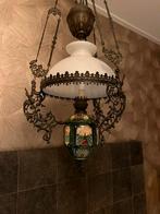 Antieke hanglamp olielamp antieke lamp, Antiek en Kunst, Antiek | Lampen, Verzenden