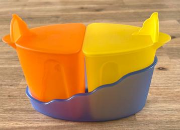 Vintage Tupperware melk- en suikerset beschikbaar voor biedingen
