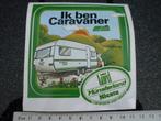 sticker ik ben caravaner munsterland siesta saure, Verzenden, Zo goed als nieuw, Merk