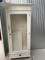 Witte servies-opbergkast, Huis en Inrichting, Kasten | Vitrinekasten, Ophalen of Verzenden, Zo goed als nieuw, 25 tot 50 cm, 200 cm of meer