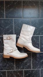 LEREN OFF WHITE ECRU BEIGE KISS MY FEET LAGE LAARZEN BOOT 39, Beige, Lage of Enkellaarzen, Nieuw, Ophalen of Verzenden