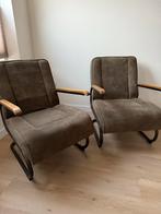 Fauteuil Ivar Leen Bakker Groen 2 stuks, Huis en Inrichting, Fauteuils, Ophalen, Gebruikt, Industrieel, 50 tot 75 cm