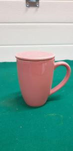 mok met deksel roze, Huis en Inrichting, Ophalen of Verzenden, 'T Olde Gre-j, Info@toldegrej.nl, Endepoelstraat 20f Didam