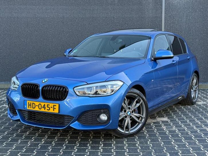 BMW 1-serie 118i M-Pakket Estoril Blue Orig NL DAK|XENON|HAR, Auto's, BMW, Bedrijf, Te koop, 1-Serie, ABS, Achteruitrijcamera